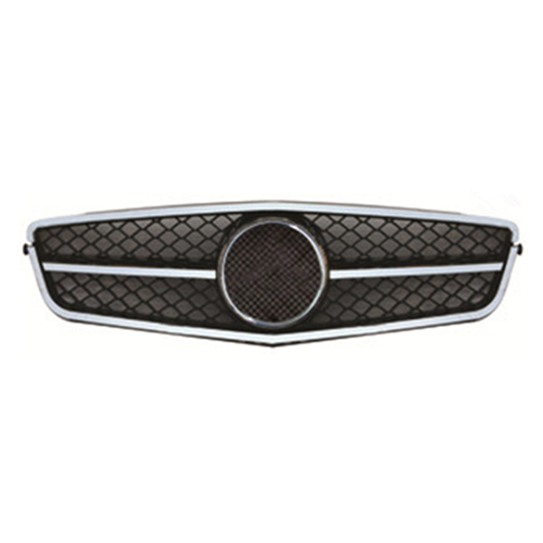 FRONT GRILLE BLACK CHROME NEW FOR W204