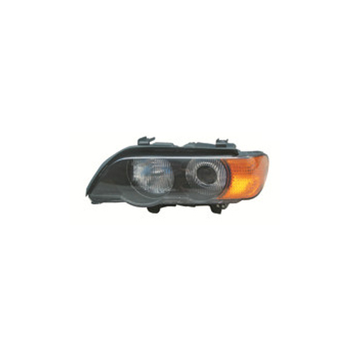 HEAD LAMP BLACK YELLOW VEIN OLD FOR X5 E53 99-05